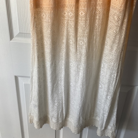 Roxy peach & white strapless dress - Picture 5 of 5